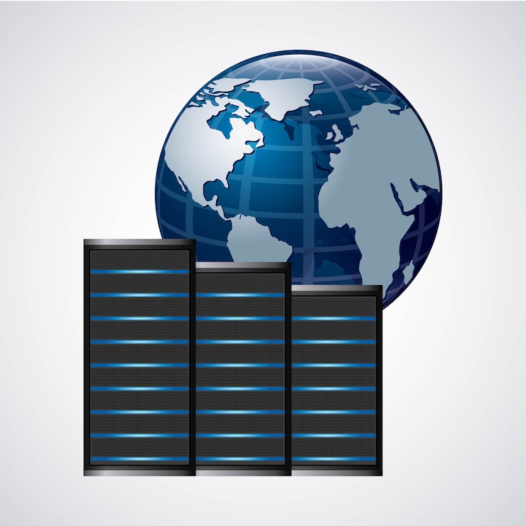 Vector web hosting icon. technology design. vector graphic