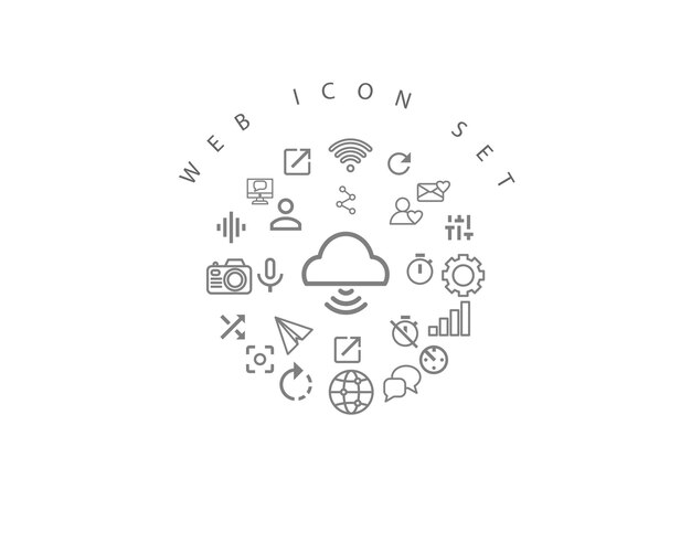 Web icon set design