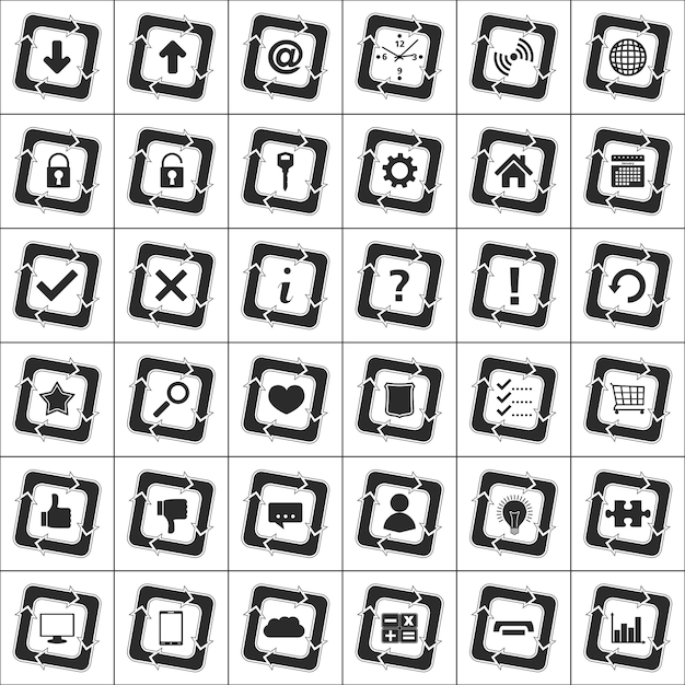 Web icon set