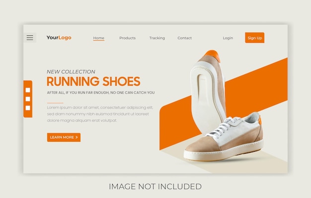 Vector web landing page template design