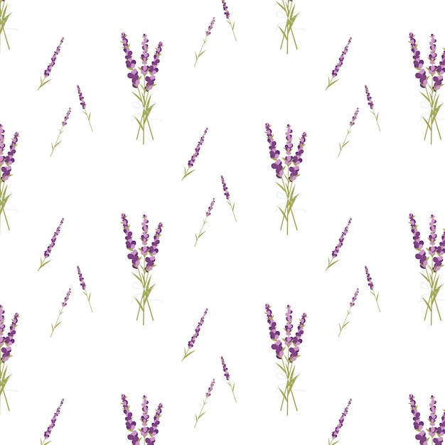 Web Lavendelpatroon Boeketten Fabriekstextiel
