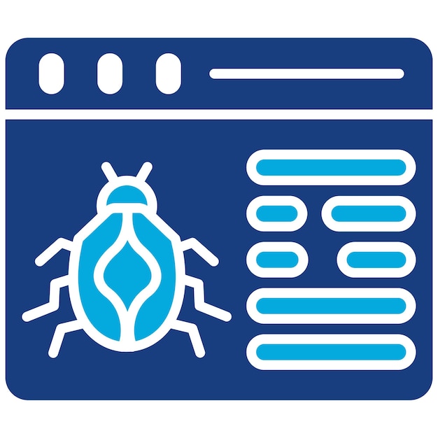 Web malware icon vector image can be used for web hosting