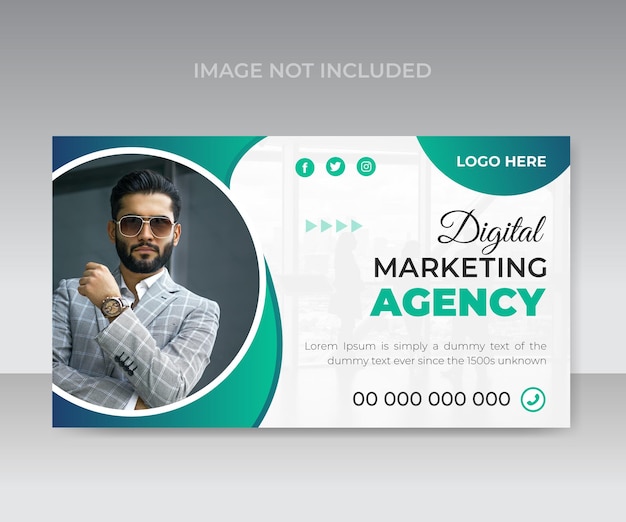 Vector a web page for a digital marketing agency.
