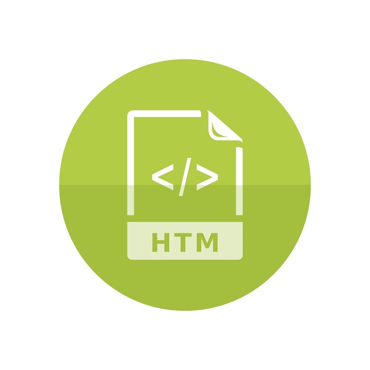 Vector web page file format icon in flat color circle style computer data program application