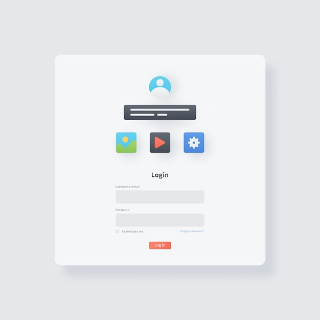 web page interface design web design and web development concept user interface optimization