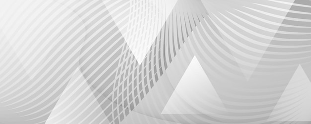 Web page template wave lines and abstract geometric shapes