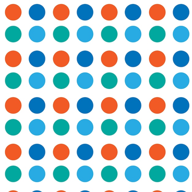 Web Pattern with circles in retro 60s style