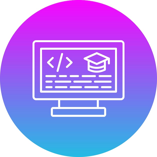 Vector web programming icon