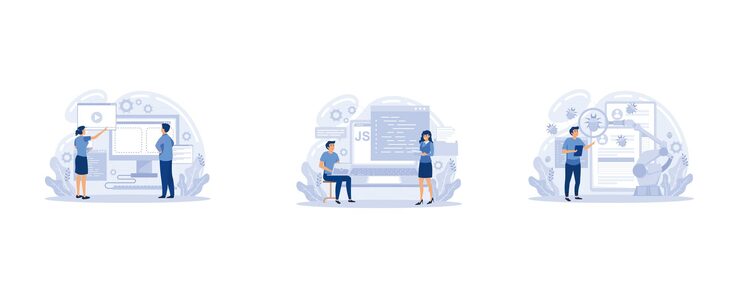 Vector web programming, landing page creation, javascript, automated testing, design template,