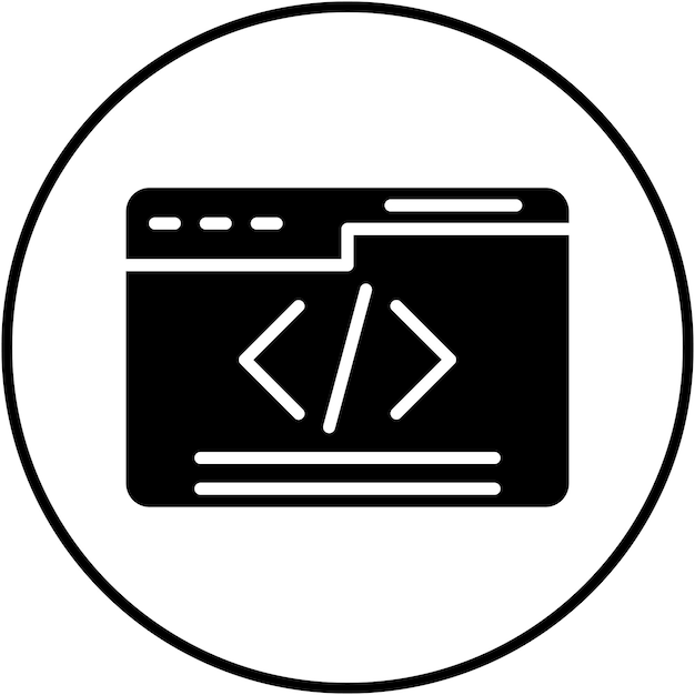 ウェブプログラミングのベクトルアイコンをマーケティングアイコンセットに使用できます