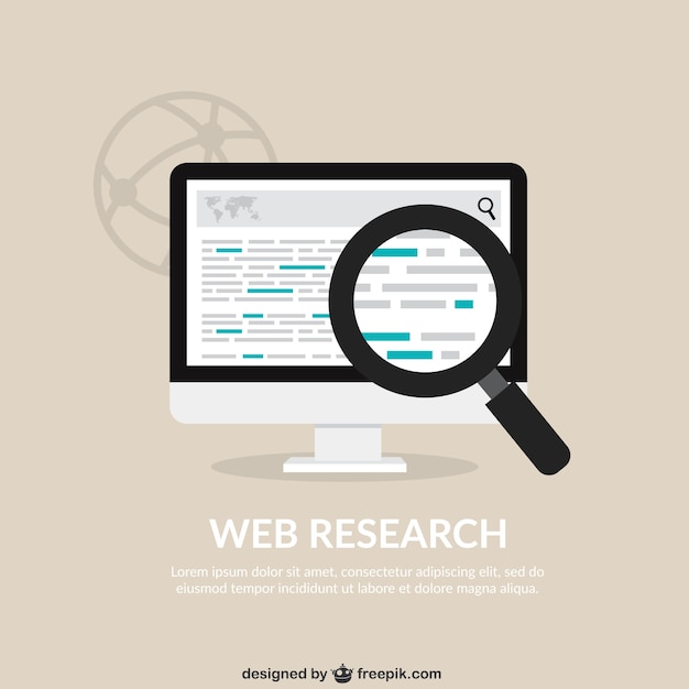 Web research background