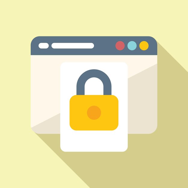 ベクトル web 安全なアイコン フラット ベクトル データ プライバシー 安全なサイバー