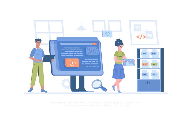 Vector web scraping technology for collecting data from web pages extracting content and data from websit