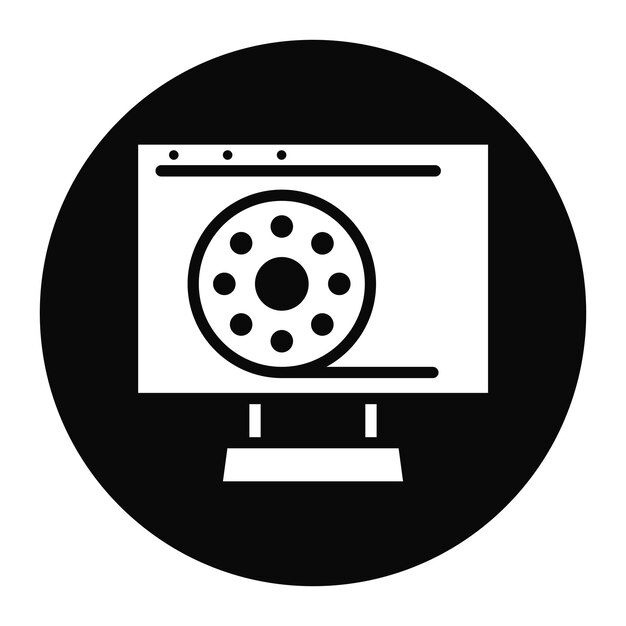 ウェブシリーズのアイコンベクトル画像はニューメディアに使用できます