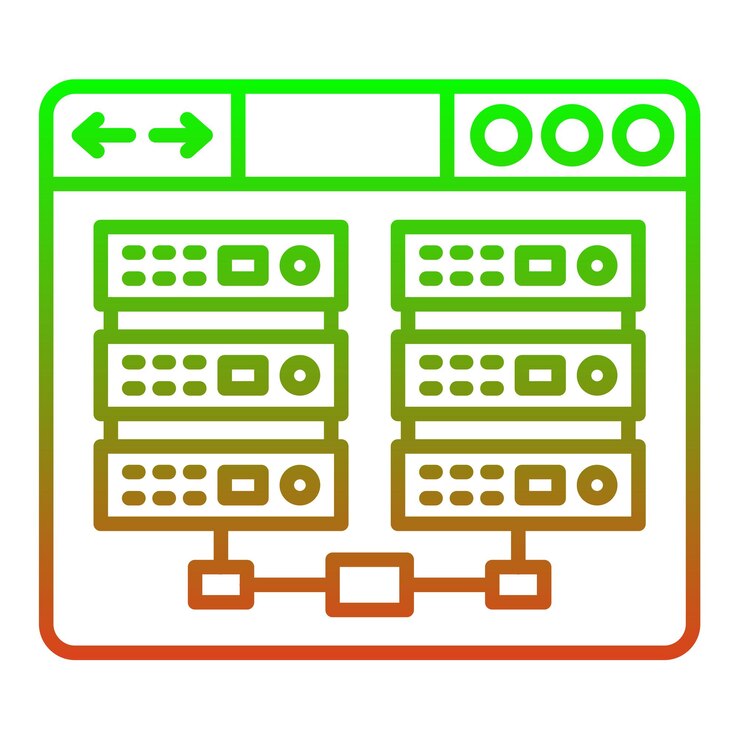 Vector web storage icon