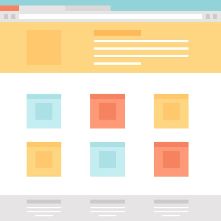 Vector web template flat vector illustration concept