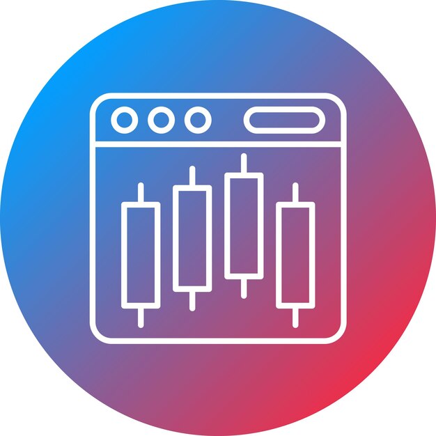 Веб-икона торгового векторного изображения может быть использована для инвестирования