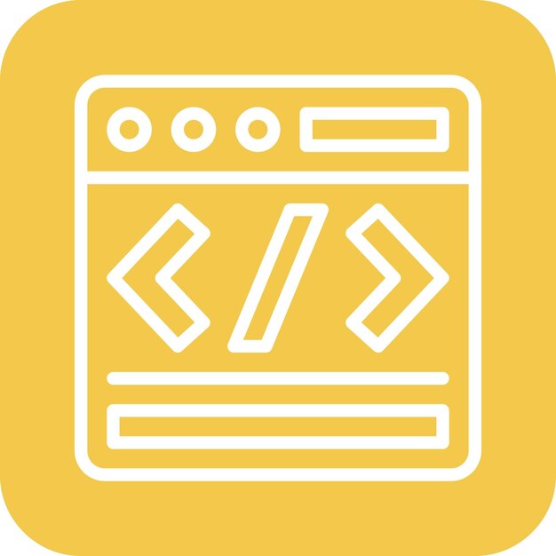 Web vector icoon illustratie van Codering en Ontwikkeling icoon set
