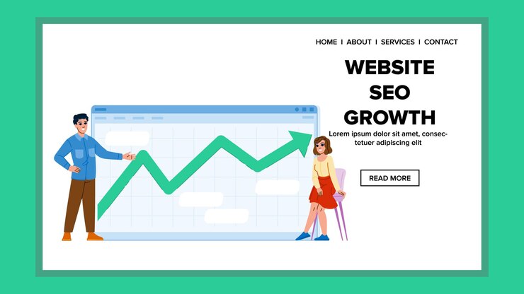 Vector ウェブサイト seo 成長ベクトル