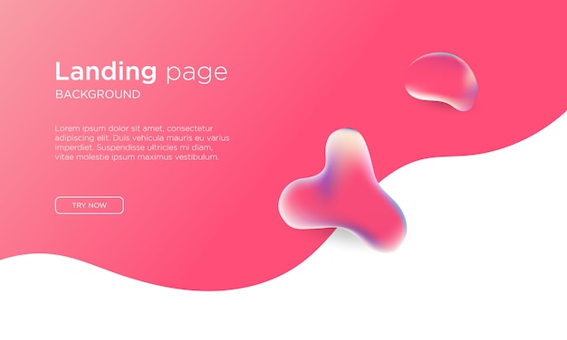 Webabstract background landing page