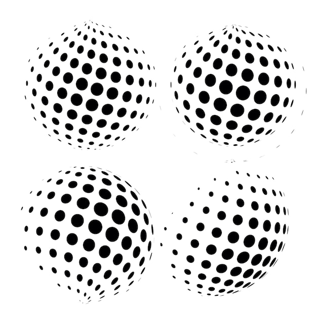 WebAbstract grunge halftone globe textured background design vector
