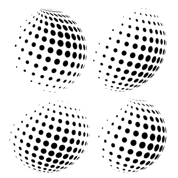 WebAbstracte grunge halftone globe getextureerde achtergrond ontwerp vector