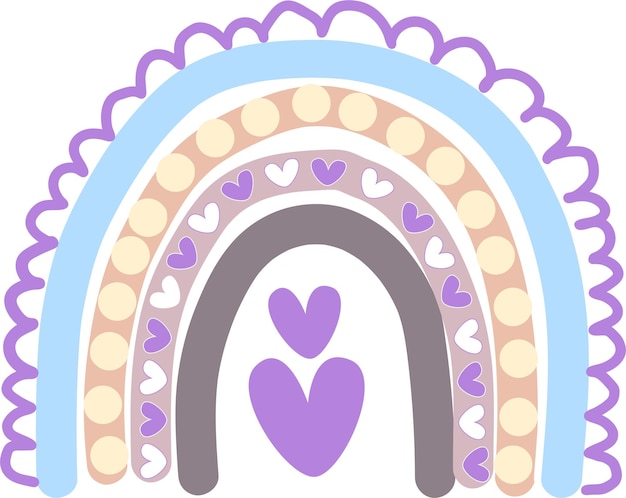 webboho rainbow svg set cute rainbow svg