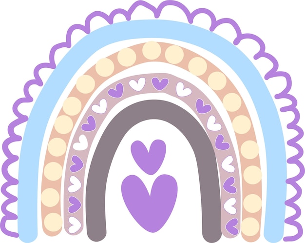 WebBoho Rainbow Svg set Cute Rainbow Svg