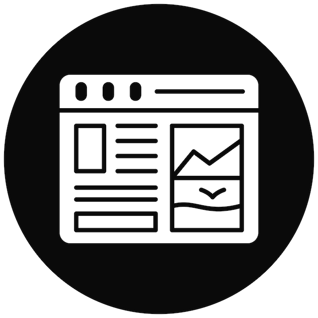 Webbrowser icoon vector afbeelding Kan worden gebruikt voor Web Hosting