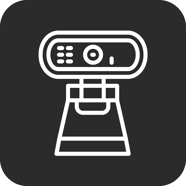 Webcam vector icon illustration of Communications iconset