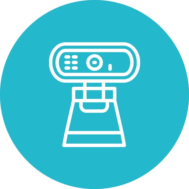 Webcam vector icoontje illustratie van Communicatie icoonset