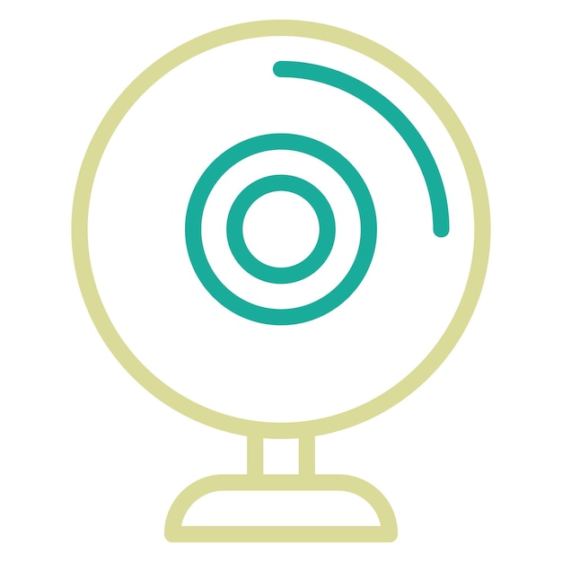 Webcam vector icoontje illustratie van Computer en Hardware icoonset