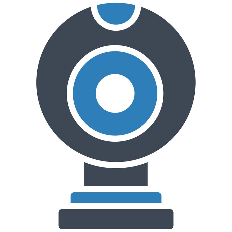 Vector webcam vector illustration style