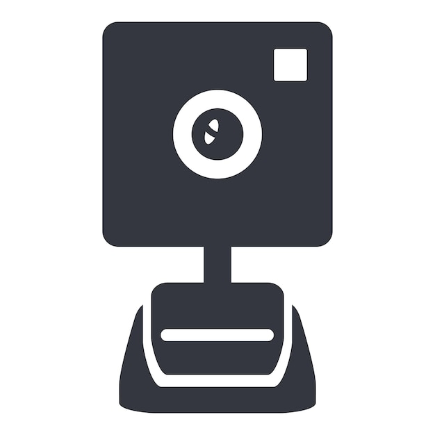 Webcamera Pictogram Vector Basis Webcam Symbool