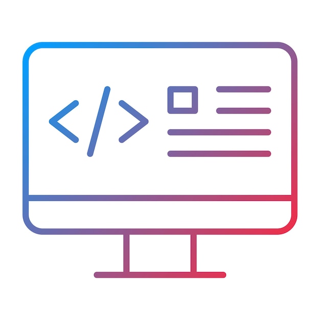 Webcodering icoon vector afbeelding Kan worden gebruikt voor Web Hosting