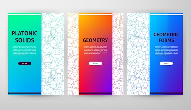 Webdesign voor geometrische vormen