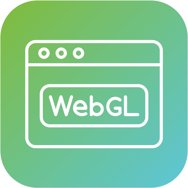 Vector webgl icon stijl