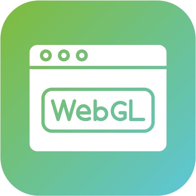 Vector webgl icon stijl