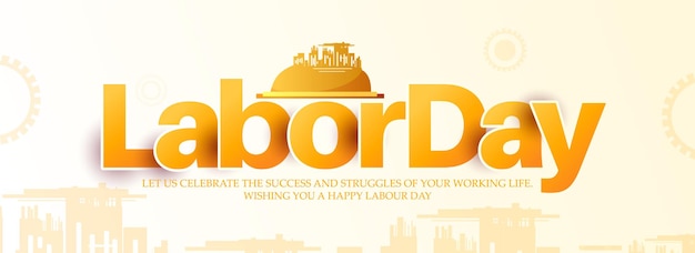 WebHappy Labour Day celebration Vector poster illustration 1st May International Labour Day
