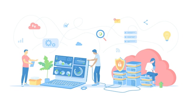Webhosting Data Security loud computing opslag Informatieverwerking Database Netwerkverbinding