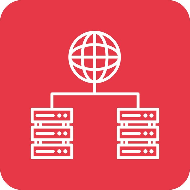 Webhosting icoon vector afbeelding Kan worden gebruikt voor Web Hosting