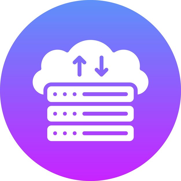 Webhosting vector icoontje illustratie van Web Hosting icoonset