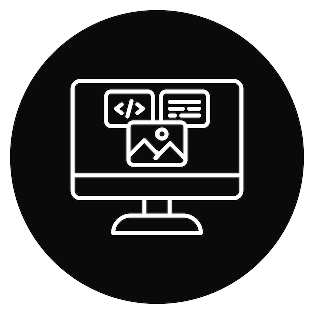 Webicon vector afbeelding kan worden gebruikt voor codering en ontwikkeling