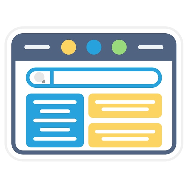 Webicon vector afbeelding kan worden gebruikt voor UX en UI