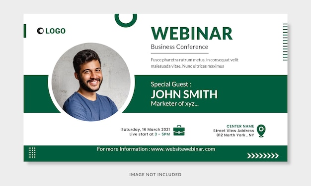 Webinar Banner for Live Program Premium Template