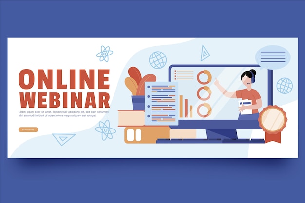 Webinar banner template