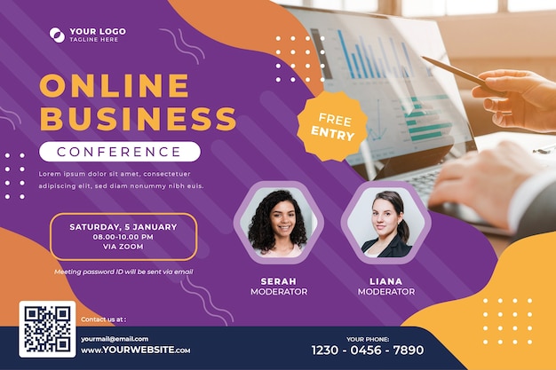 Webinar banner template