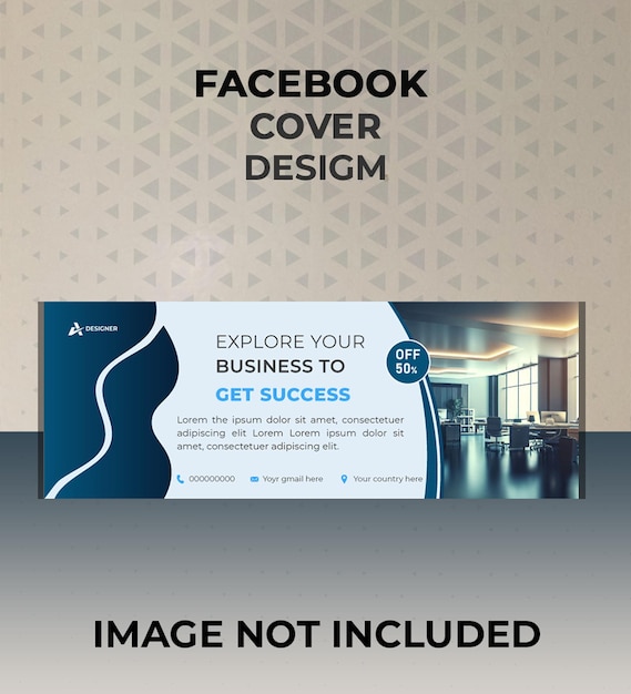 Vector webinar facebook cover banner template social media post