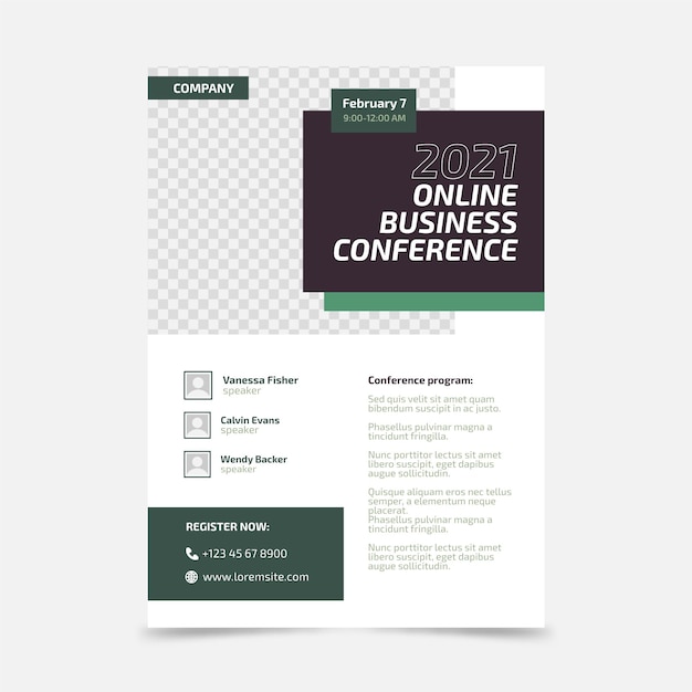 Webinar flyers template