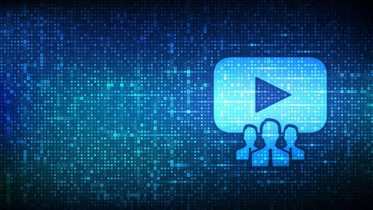 Vector 이진 코드로 만든 웹 세미나 인터넷 회의 아이콘 웹 기반 세미나 거리 학습 elearning 비즈니스 교육 디지털 이진 데이터 스트리밍 디지털 코드 배경 벡터 일러스트 레이 션